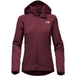 The North Face Women's Burgundy Softshell Hooded Jacket
